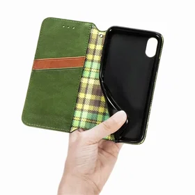 Läder Rhombus Design Etui för Motorola Moto G71 5G