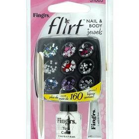 Fingrs Flirt Nail And Body Jewels Gave Sett for Kvinner