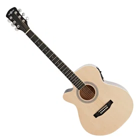 Gear4music Single Cutaway Left Handed Electro Acoustic Guitar