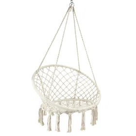 Paris Prix 36649444496342_CAFR Fauteuil Suspendu Polyester Beige