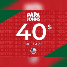 Papa Johns Gavekort 40 USD