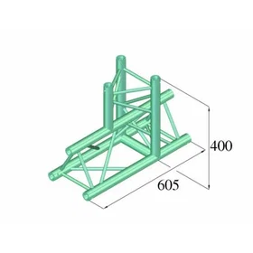 Alutruss DECOLOCK DQ3-PAT37 Pièce en T 3 voies 90° (DQ3-PAT37)