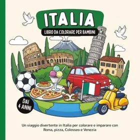 Libro Italia Färgläggningsbok för Barn