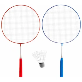 Play It mega badminton sett med 2 fjerballer og 1 bold