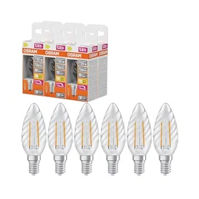 Osram Superstar Classic E14 Clear 1600lm 1.8W 6-pack
