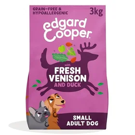 Edgard & Cooper Hypoallergeniskt Färska Rådjur och Anka Liten Vuxen Hund 3kg