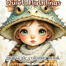 Quiet Mythlings: Gentle Fantasy Portraits of Little Dreamers in Creature Hats and Cozy Worlds Färgläggningsbok