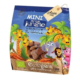 BIO Ania Ciastka Kakaowe Mini Jungle 100 g