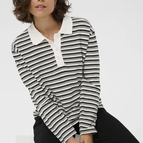 Kaffe Langermet Polo Shirt (Dame)