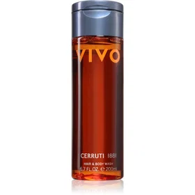 Cerruti Vivo Kehon ja hiusten suihkepuhdistusaine miehille 200ml