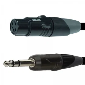 Enova Mikrofonkabel XLR til stereo jack 1m