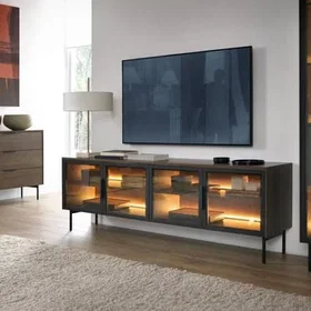 FURNLUX LUMI Display Cabinet 92x39x195cm
