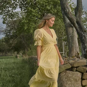 Bianca Gonzalez X Broderie Anglaise Maxikjole