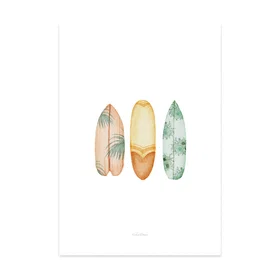 Nicolasito Planche De Surf Affiche Murale Pour Enfants 21x30cm