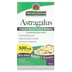 Nature's Answer Astragalus Root 500mg 60 Capsules