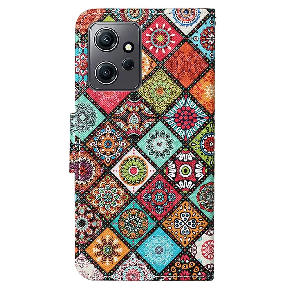 Wonderland Square Pattern Case for Xiaomi Redmi Note 12 Flip