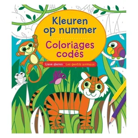 Coloring Book Cute Animals Color By Number: Great for Kids & Toddlers. Farm, Jun