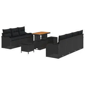 vidaXL Hagesofa Sett med Pude med Oppbevaring 10 Stk. 3364179