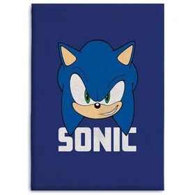 Northix Sonic The Hedgehog Polar Fleece Pläd 100x140cm