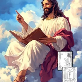Auszeit Bibel Christentum Färgläggningsbok för Vuxna