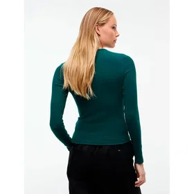 Tommy Jeans Essential Rib Långärmad T-shirt (Dam)
