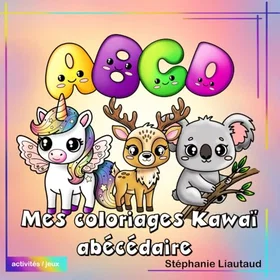 Mes coloriages kawaï abécédaire Färgläggningsbok