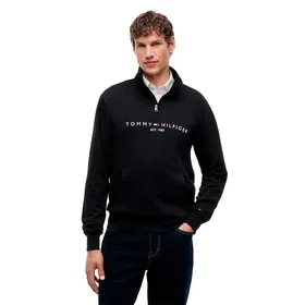 Tommy Hilfiger Logo Halv Dragkedja Sweatshirt (Herr)