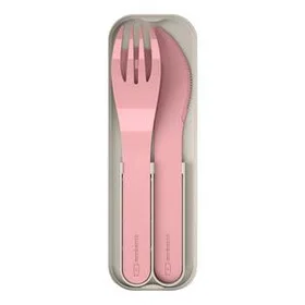 Monbento Pocket Portable Cutlery with Case Pink Blush MO-24050029