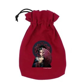 Anne Stokes Dice Pouch Geisha Skull