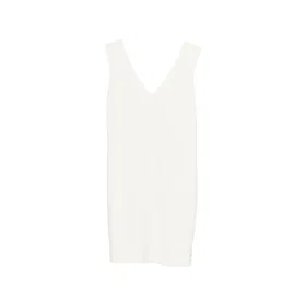 Calvin Klein Doubleface V Neck Mini Shift Kjole