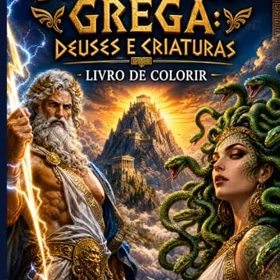 Mitologia Grega: Deuses e Criatura Färgläggningsbok
