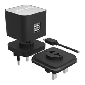 Digipower InstaSense IS-AC2DL Dual Port USB Fast Charger with MFi Lightning Cabl