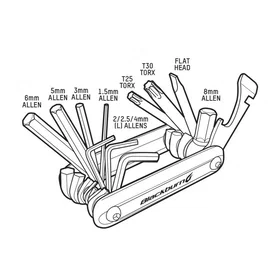 Blackburn Grid 13 Multi Tool Silver