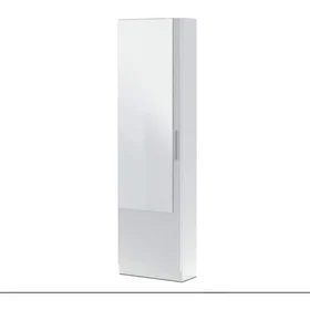 Fores KRISTAL Armoire de rangement 1 Porte Avec Miroir 50x22x180cm