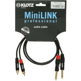 Klotz MiniLink PRO Stereo Twin RCA Cable 0.9m