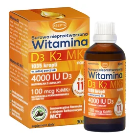 Asepta Vitamin D3 K2 Mk7 Forte 4000IU 30ml