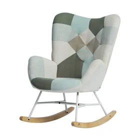 Meubles Fauteuil Scandinave Patchwork