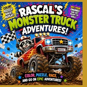Rascal 's Monster Truck Adventures Färgläggningsbok