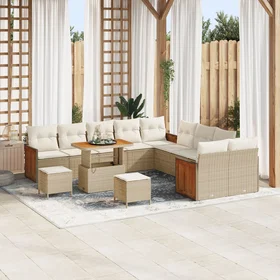 vidaXL Garden Sofa Set with Cushion 13 Pieces 3363366