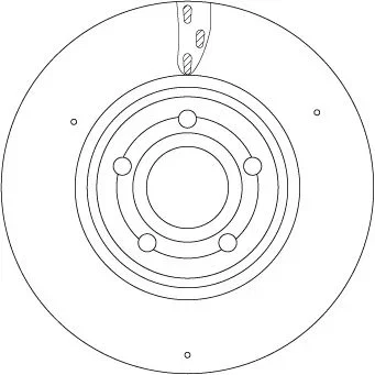 TRW Brake Disc DF6717S T6041044