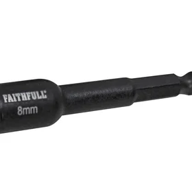Faithfull FAISBMNUT8I Aimanté de choc pour écrou 8mm x 1/4in Hex
