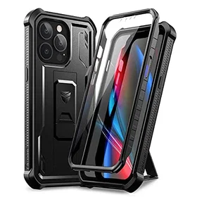 Dexnor Military Grade Shockproof Case with Screen Protector and Kickstand for iP
