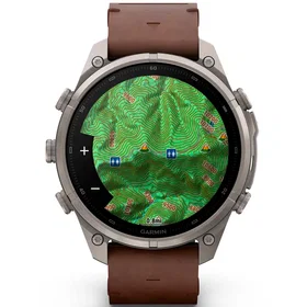 Garmin fenix 9 Pro inReach 47mm nahkarannekkeella