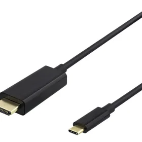 Deltaco USB-C till HDMI-kabel 0.5m 140018