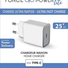 Bigben Connected FPLICS1C25WPDRW Chargeur Mobile Rapide Intérieur 25W