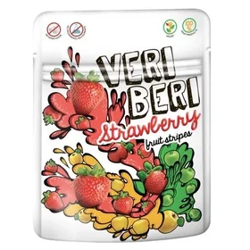 Veri Jordgubbiga Gummistrips 50g