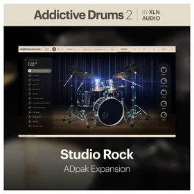XLN Audio Addictive Drums 2 Studio Rock ADpak Production audio Logiciel
