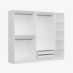 Hanah Home Garderob Vit