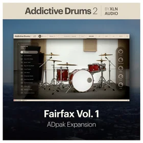 XLN Audio Addictive Drums 2 Fairfax Vol 1 ADpak Audio Production Software