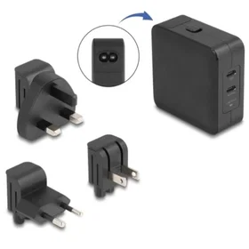 DeLock 41443 GaN Oplader 2x USB Type-C PD 3.0 65W